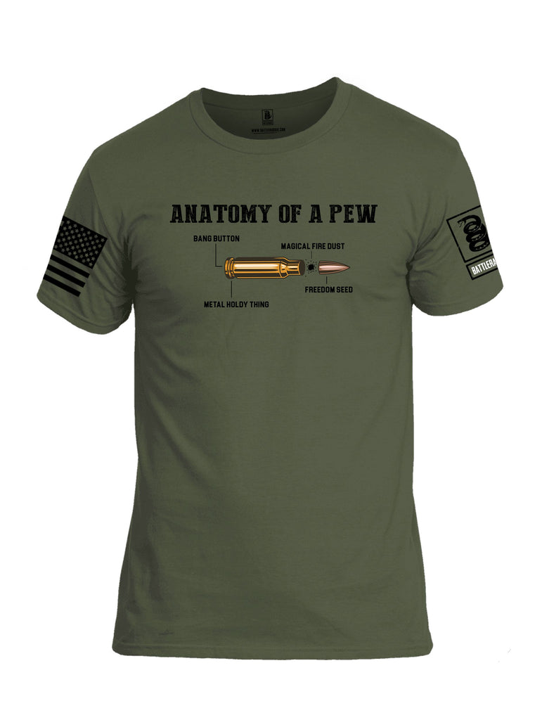 Battleraddle Anatomy Of A Pew Black Sleeves Men Cotton Crew Neck T-Shirt