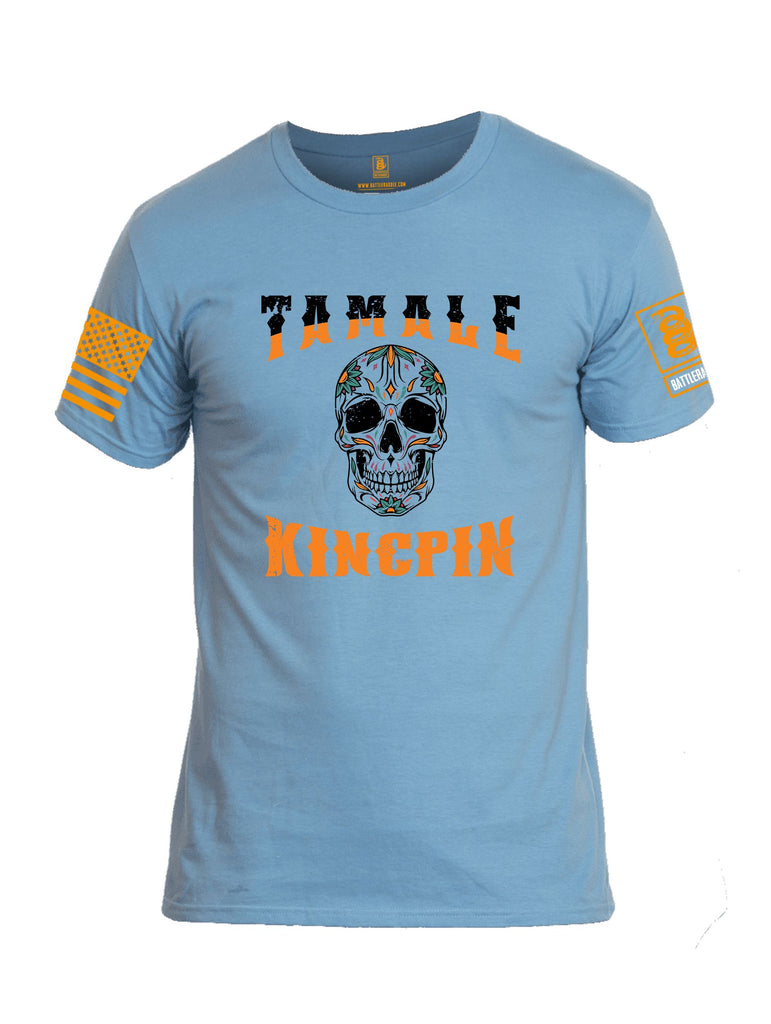 Battleraddle Tamale Kingpin Orange Sleeves Men Cotton Crew Neck T-Shirt