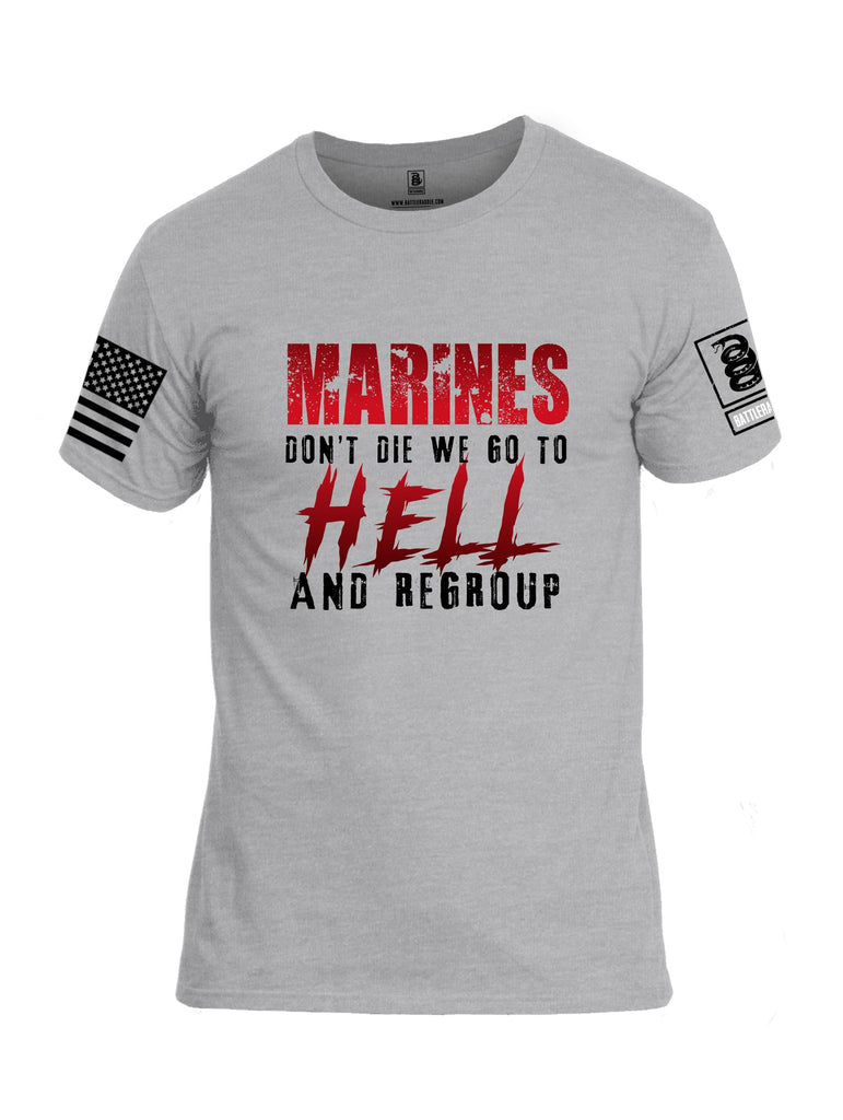 Battleraddle Marines Dont Die  Black Sleeves Men Cotton Crew Neck T-Shirt