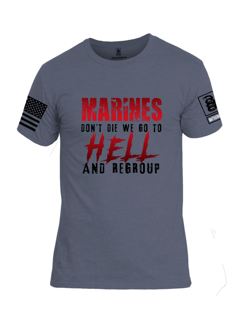 Battleraddle Marines Dont Die  Black Sleeves Men Cotton Crew Neck T-Shirt