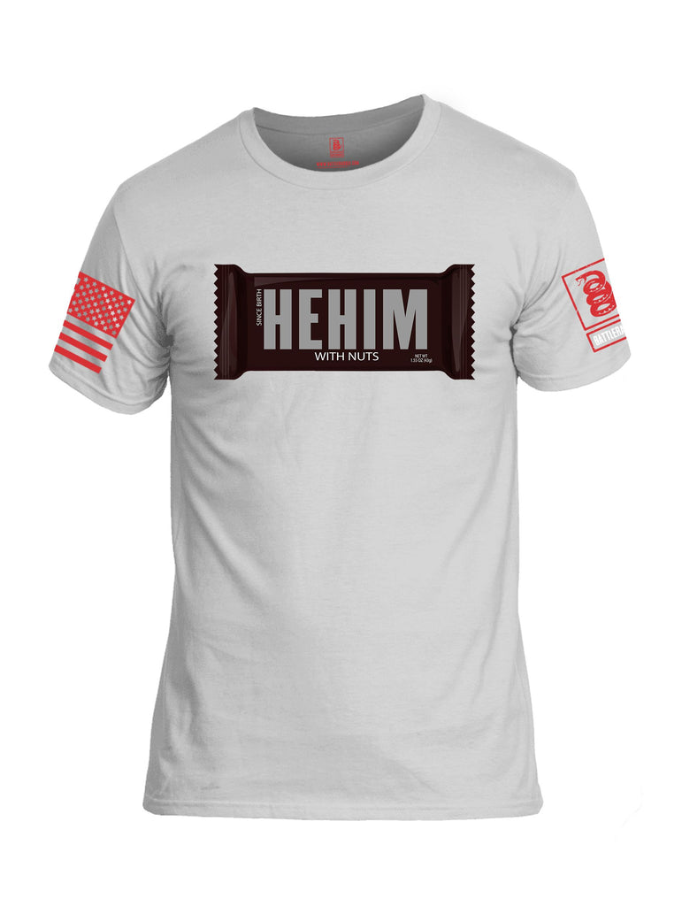 Battleraddle Hehim Choco Bar  Red Sleeves Men Cotton Crew Neck T-Shirt