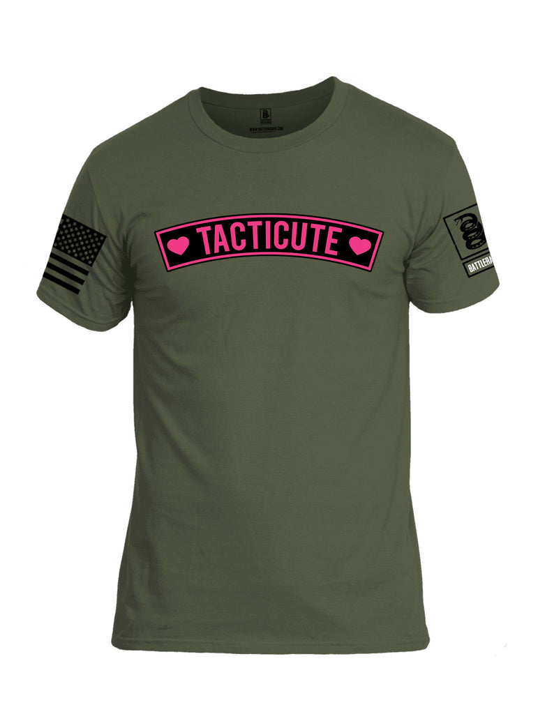 Battleraddle Tacticute  {sleeve_color} Sleeves Men Cotton Crew Neck T-Shirt