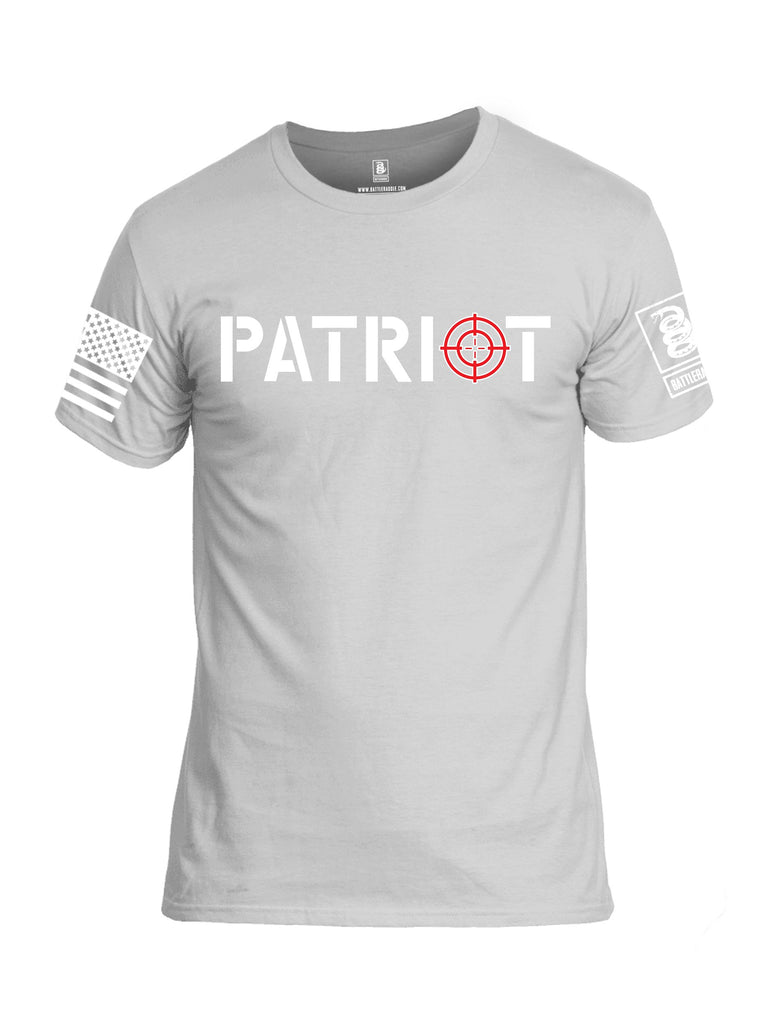 Battleraddle Patriot White Sleeves Men Cotton Crew Neck T-Shirt