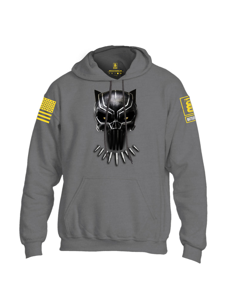 Battleraddle Panting Bullet Expounder Yellow Sleeve Print Mens Blended Hoodie With Pockets