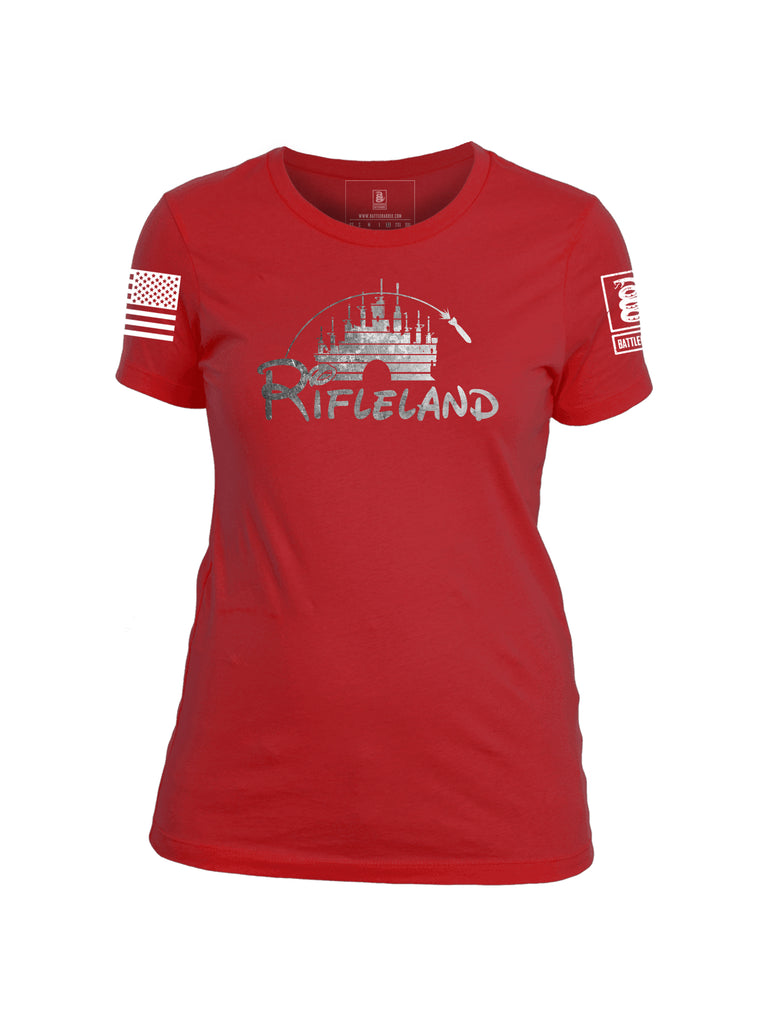 Battleraddle Rifleland Womens Cotton Crew Neck T Shirt