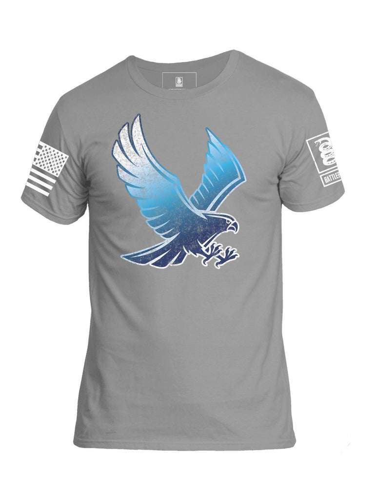 Battleraddle Blue Falcon Mens Crew Neck Cotton T Shirt - Battleraddle® LLC