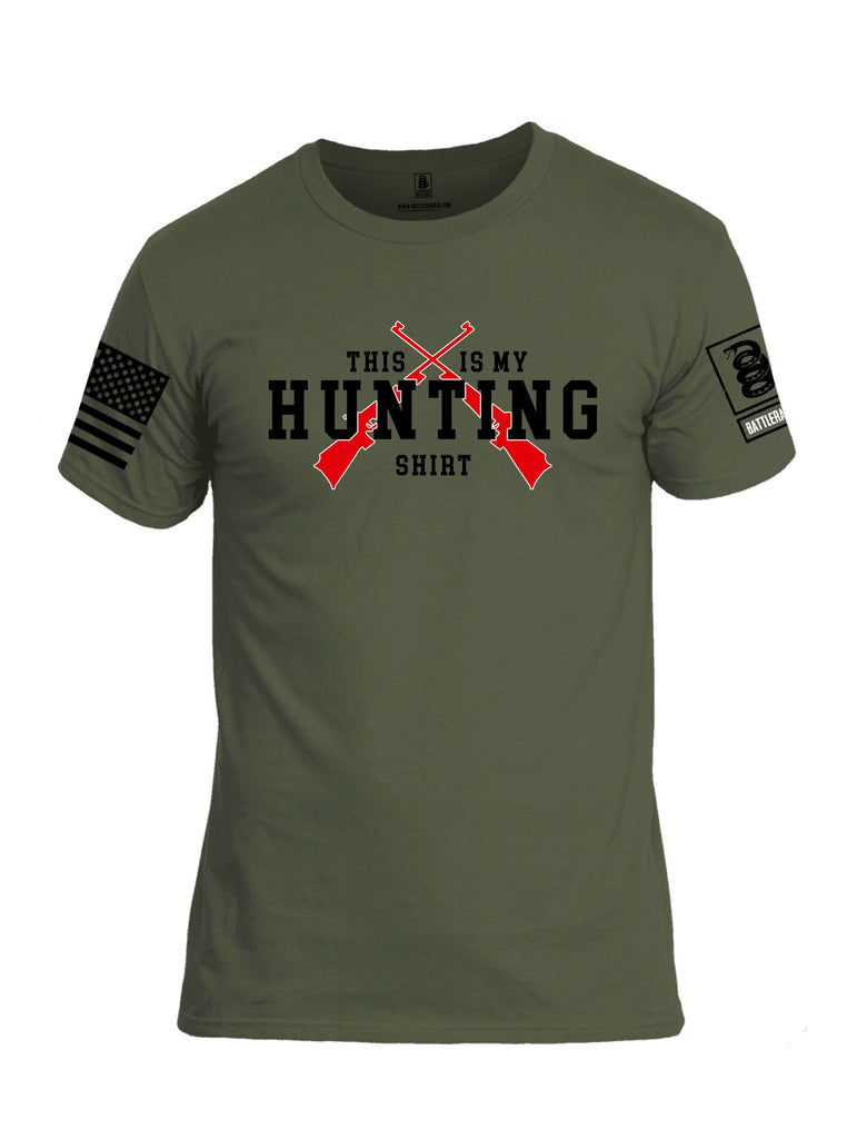 Battleraddle This Is My Hunting Shirt Black Sleeves Men Cotton Crew Neck T-Shirt