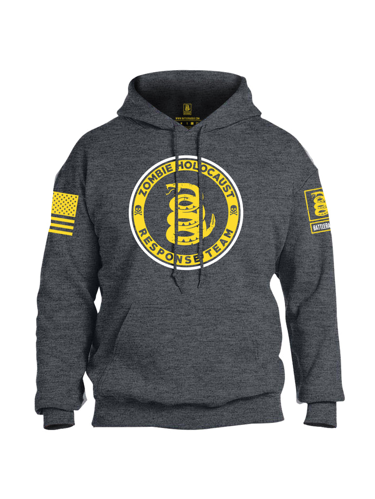 Battleraddle Zombie Holocaust Response Team V3 Yellow Sleeve Print Mens Blended Hoodie With Pockets