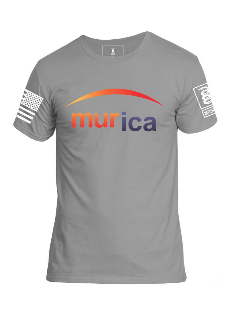 Battleraddle Murica Mens Crew Neck Cotton T Shirt