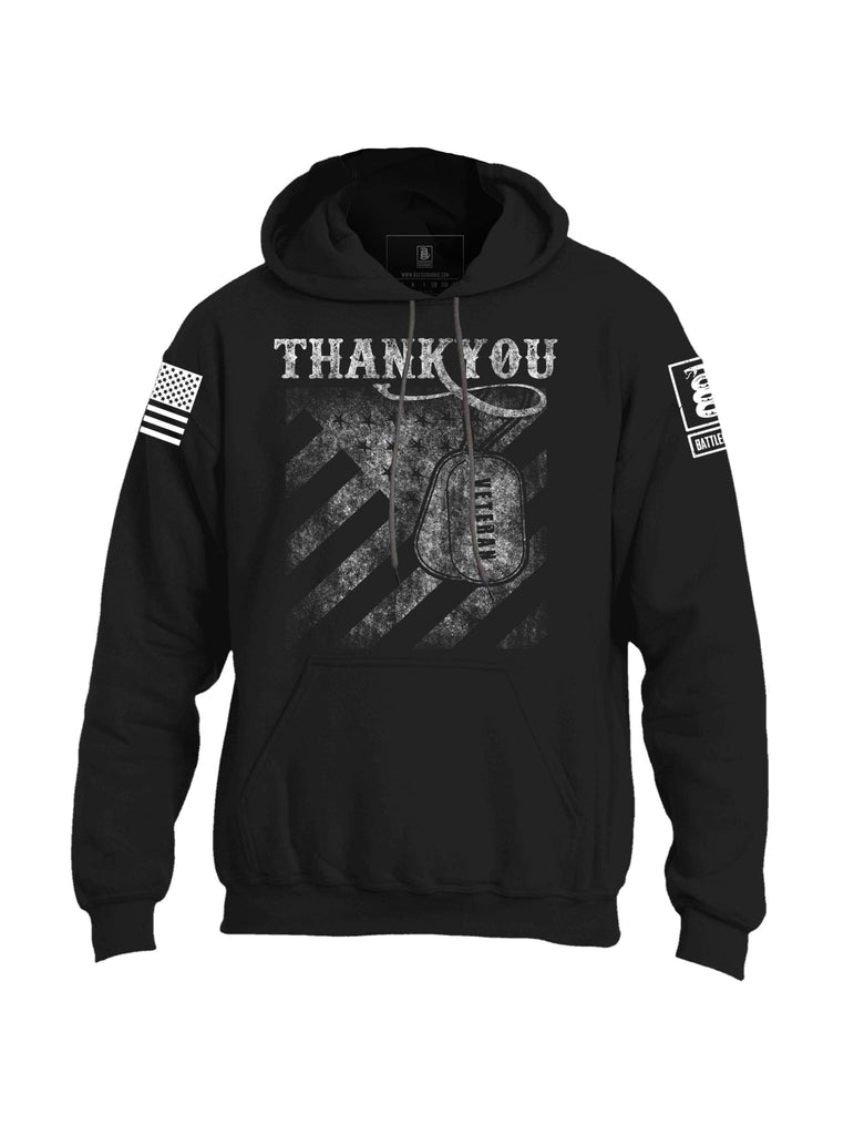 Battleraddle Thank You Veteran Mens Blended Hoodie With Pockets