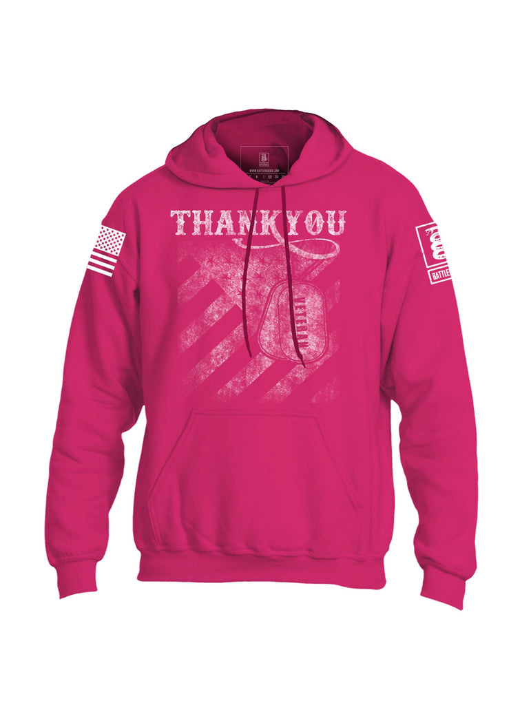 Battleraddle Thank You Veteran Mens Blended Hoodie With Pockets
