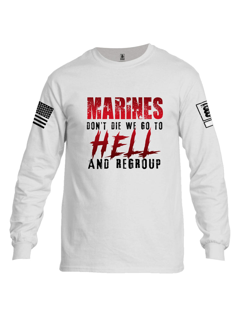 Battleraddle Marines Dont Die  Black Sleeves Men Cotton Crew Neck Long Sleeve T Shirt