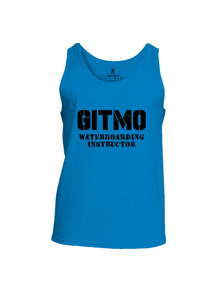 Battleraddle Gitmo Waterboarding Instructor Black Sleeves Men Cotton Cotton Tank Top