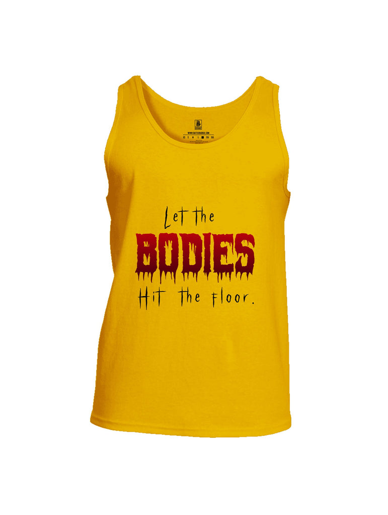 Battleraddle Let The Bodies Hit The Floor  Black Sleeves Men Cotton Cotton Tank Top