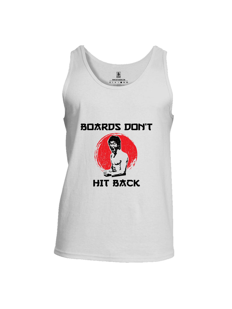 Battleraddle Boards Don'T Hit Back Black Sleeves Men Cotton Cotton Tank Top