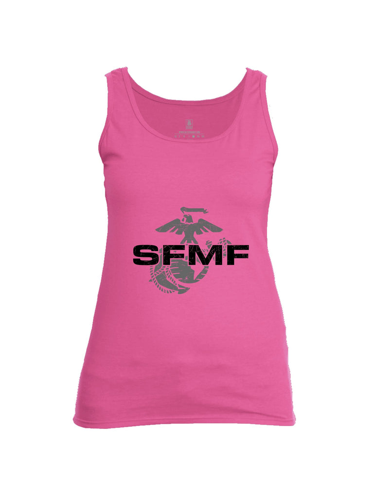 Battleraddle Sfmf Marine Grey Sleeves Women Cotton Cotton Tank Top