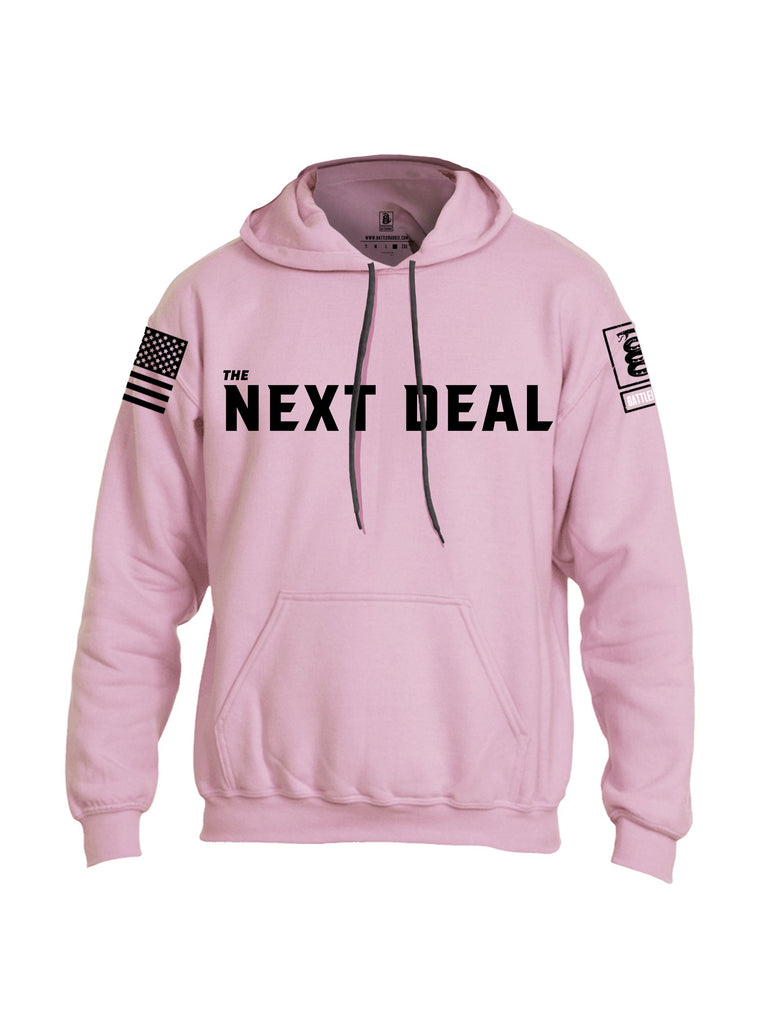 Battleraddle The Next Deal Black Sleeves Uni Cotton Blended Hoodie With Pockets