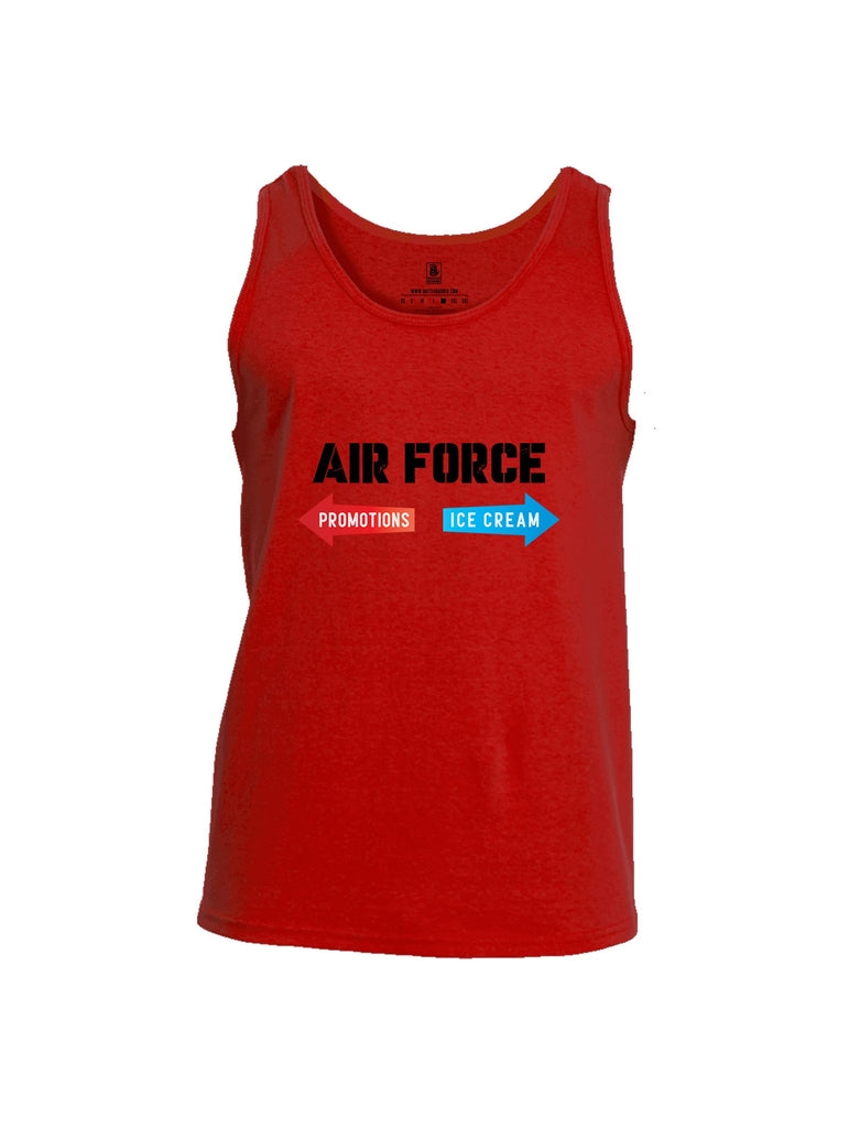 Battleraddle Air Force Promotions Ice Cream Black Sleeves Men Cotton Cotton Tank Top