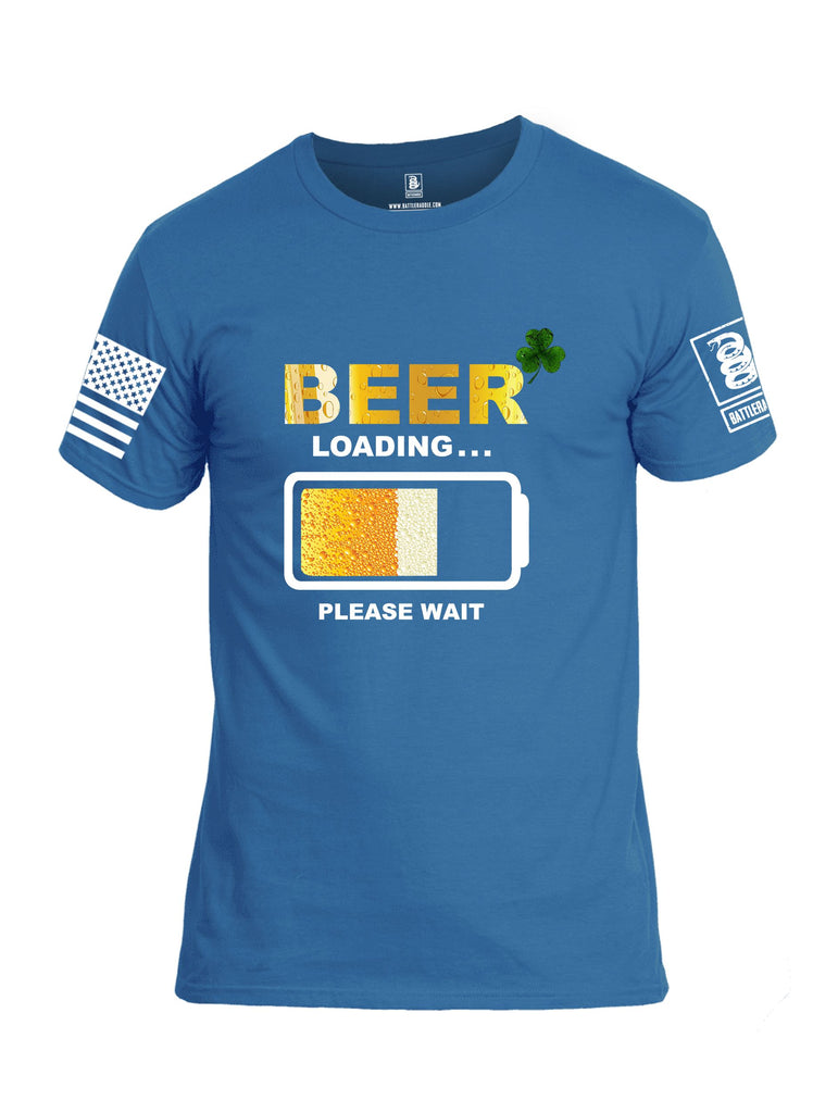 Battleraddle Beer White Sleeves Men Cotton Crew Neck T-Shirt