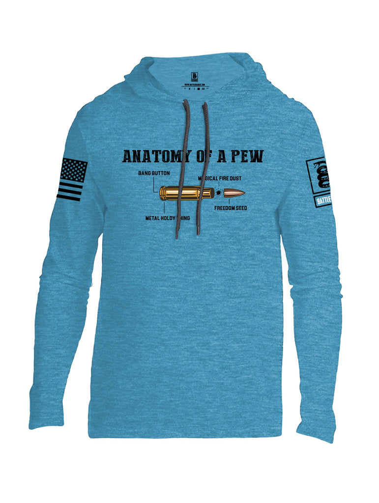 Battleraddle Anatomy Of A Pew Black Sleeves Men Cotton Thin Cotton Lightweight Hoodie