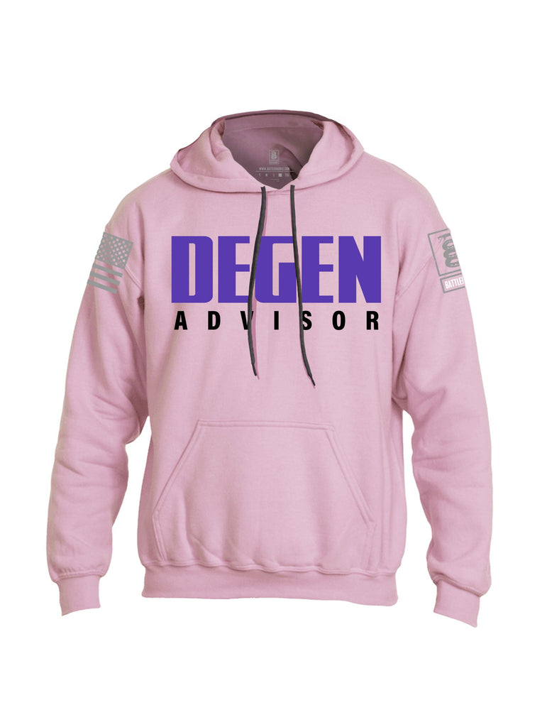 Battleraddle Degen Advisor Grey Sleeves Uni Cotton Blended Hoodie With Pockets