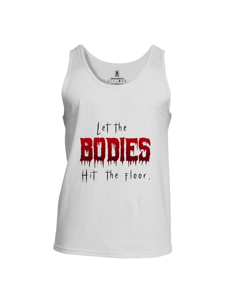 Battleraddle Let The Bodies Hit The Floor  Black Sleeves Men Cotton Cotton Tank Top