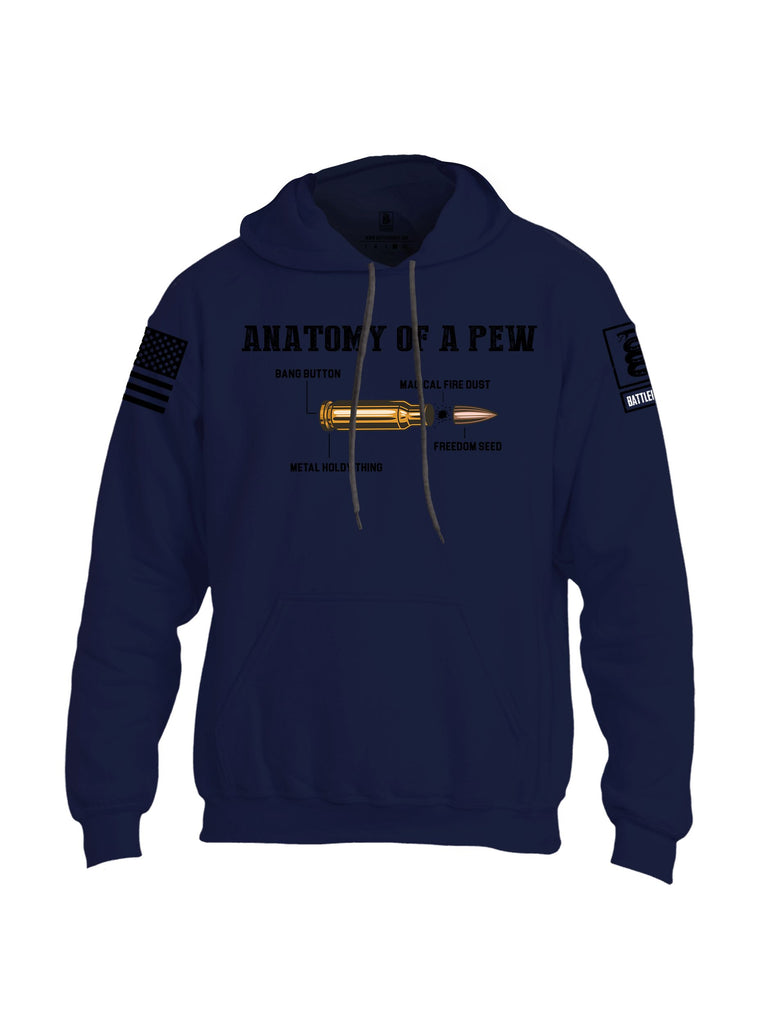Battleraddle Anatomy Of A Pew Black Sleeves Uni Cotton Blended Hoodie With Pockets
