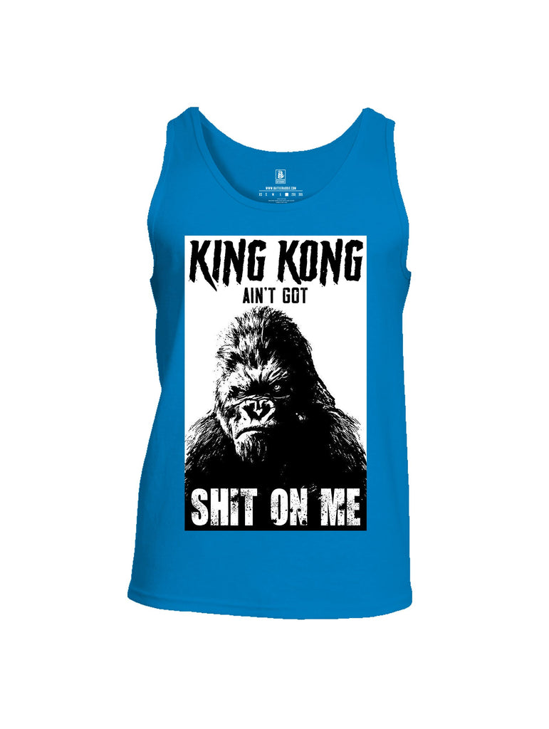 Battleraddle King Kong Ain'T Got Shit On Me White Sleeves Men Cotton Cotton Tank Top