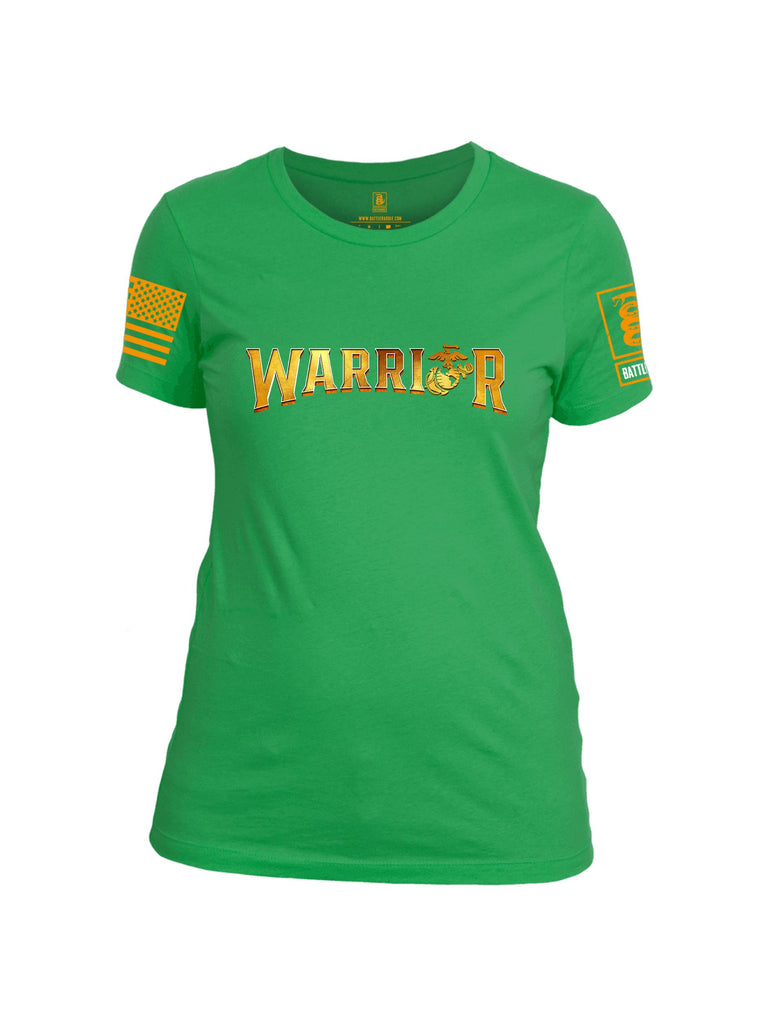 Battleraddle Warrior Orange Sleeves Women Cotton Crew Neck T-Shirt