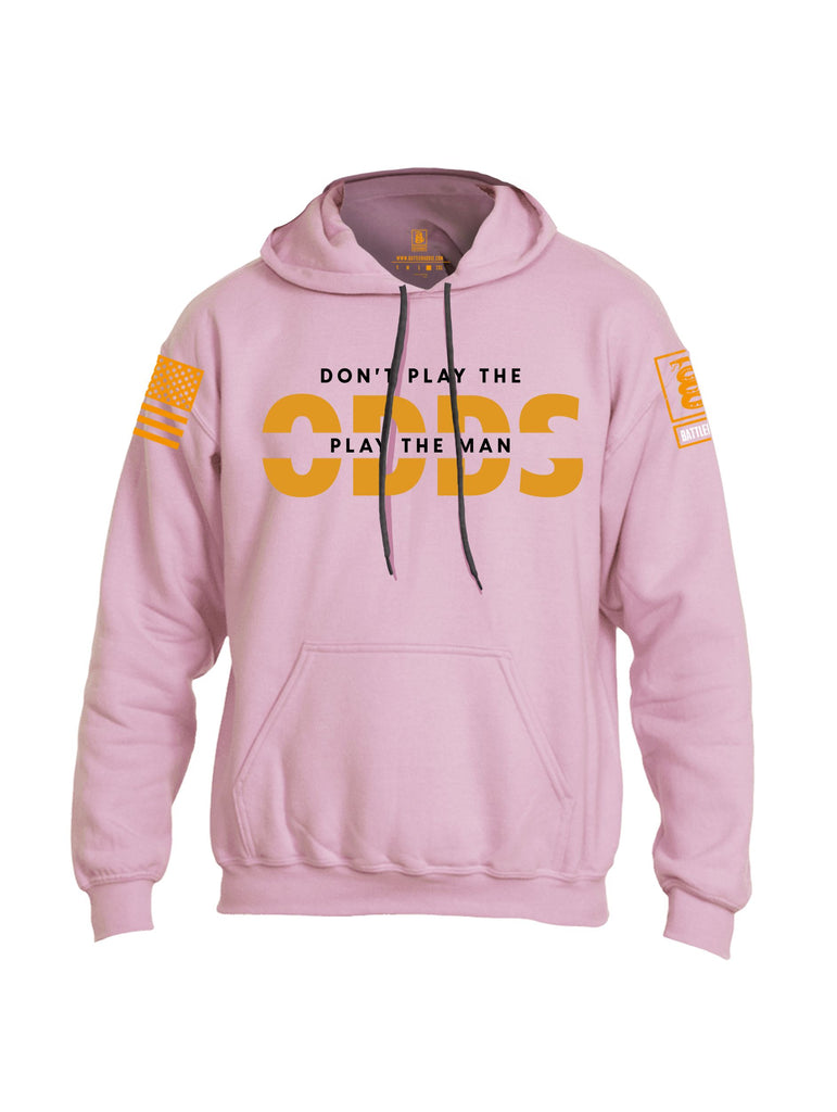 Battleraddle Don'T Play The Odds Orange Sleeves Uni Cotton Blended Hoodie With Pockets