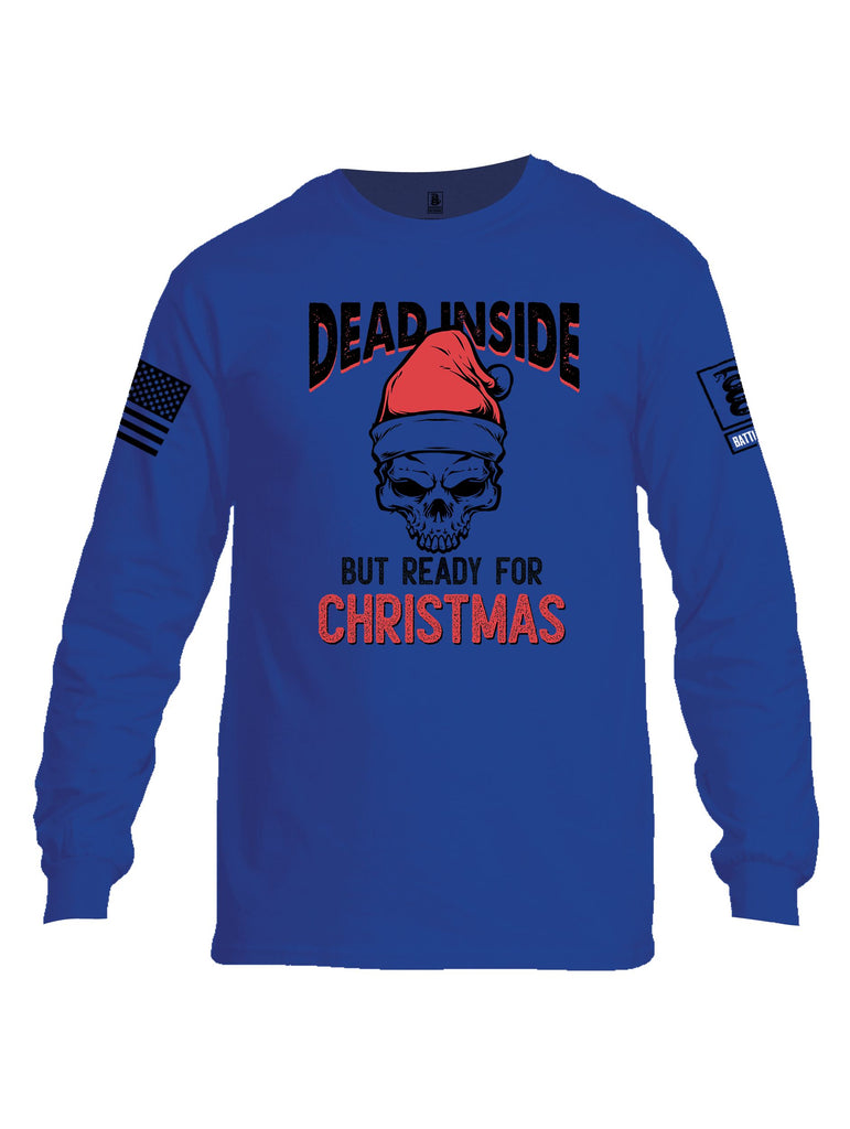 Battleraddle Dead Inside Black Sleeves Men Cotton Crew Neck Long Sleeve T Shirt