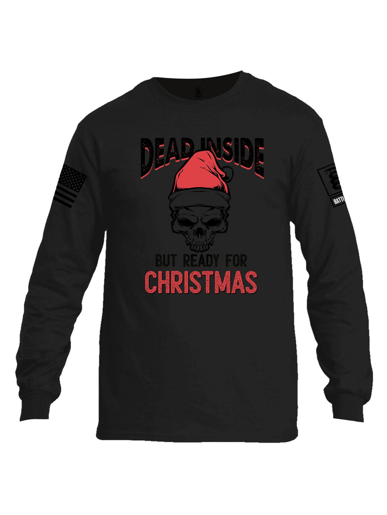 Battleraddle Dead Inside Black Sleeves Men Cotton Crew Neck Long Sleeve T Shirt