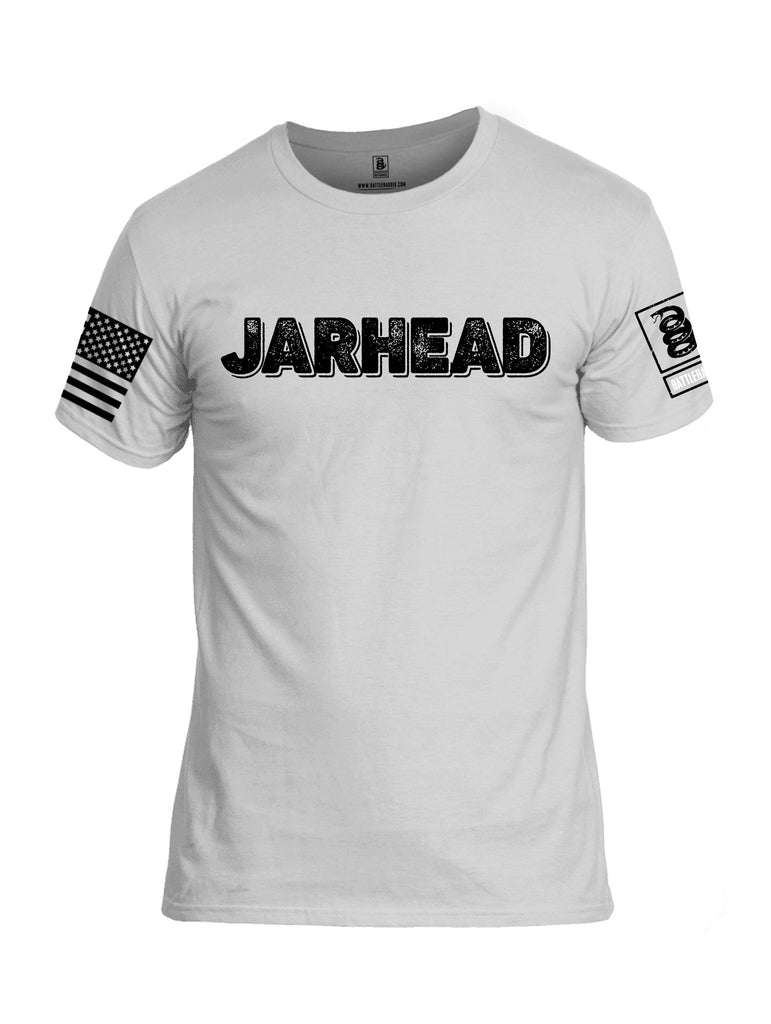 Battleraddle Jarhead Black Sleeves Men Cotton Crew Neck T-Shirt