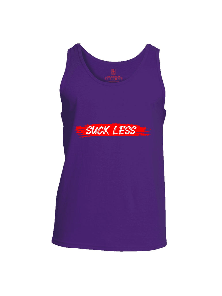 Battleraddle Suck Less Red Sleeves Men Cotton Cotton Tank Top