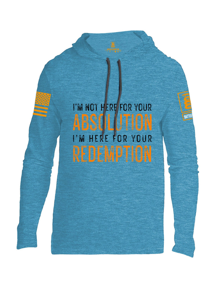 Battleraddle I'M Not Here For Your Absolution Orange Sleeves Men Cotton Thin Cotton Lightweight Hoodie