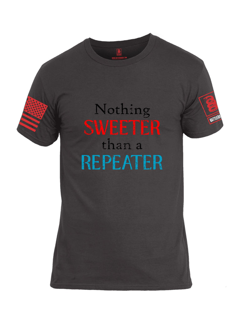 Battleraddle Nothing Sweeter Than A Repeater Red Sleeves Men Cotton Crew Neck T-Shirt
