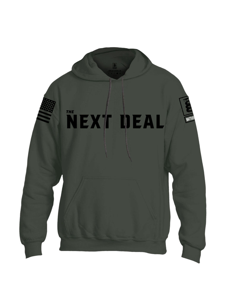 Battleraddle The Next Deal Black Sleeves Uni Cotton Blended Hoodie With Pockets