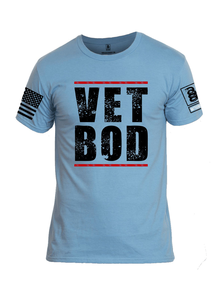 Battleraddle Vet Bod  Black Sleeves Men Cotton Crew Neck T-Shirt