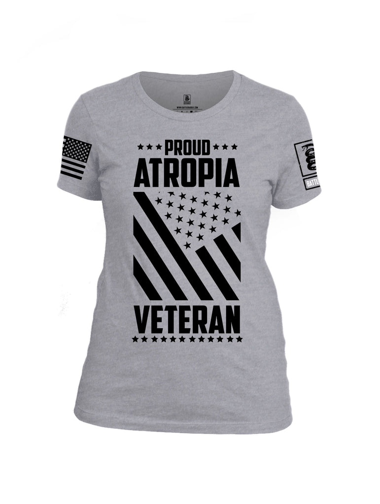 Battleraddle Proud Atropia Black  Black Sleeves Women Cotton Crew Neck T-Shirt