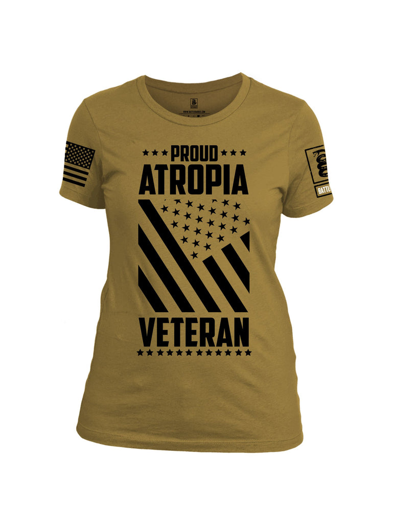 Battleraddle Proud Atropia Black  Black Sleeves Women Cotton Crew Neck T-Shirt