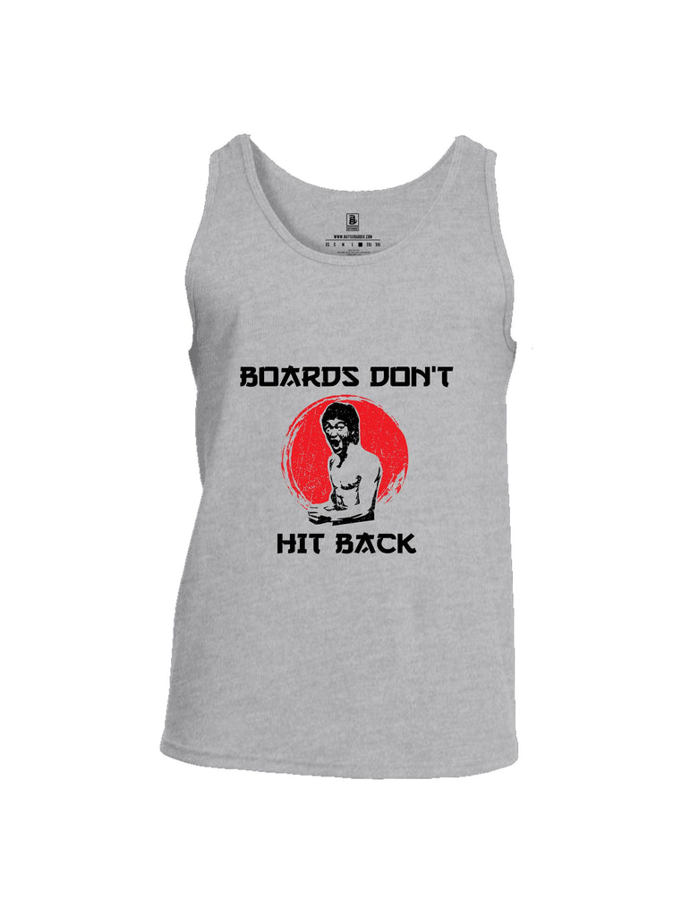 Battleraddle Boards Don'T Hit Back Black Sleeves Men Cotton Cotton Tank Top