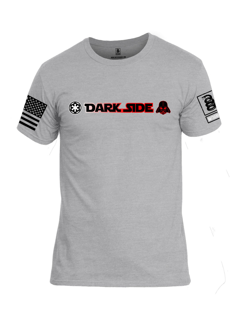 Battleraddle Darkside Black Sleeves Men Cotton Crew Neck T-Shirt