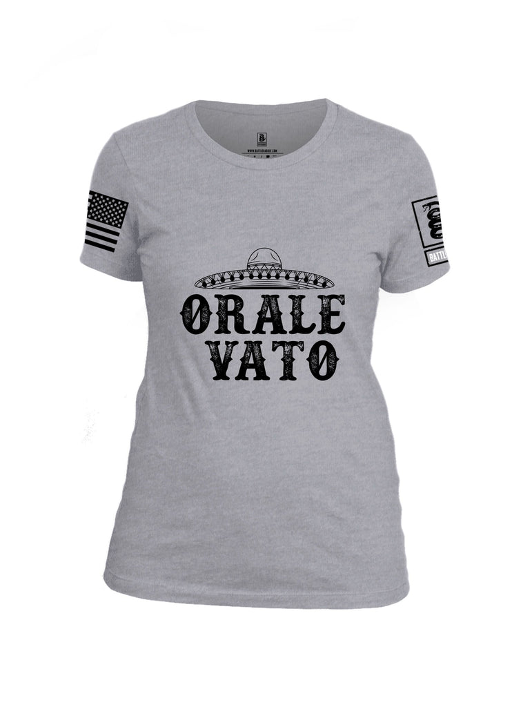 Battleraddle Orale Vato  Black Sleeves Women Cotton Crew Neck T-Shirt