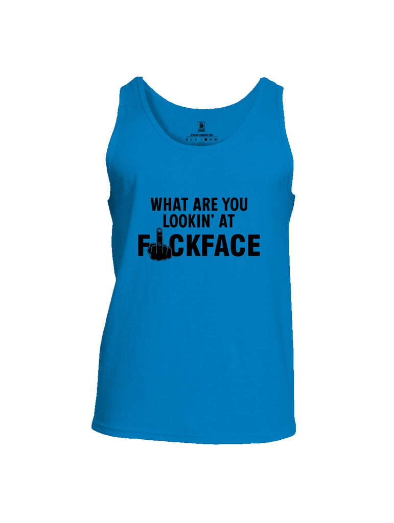 Battleraddle What Are You Lookin At Black Sleeves Men Cotton Cotton Tank Top