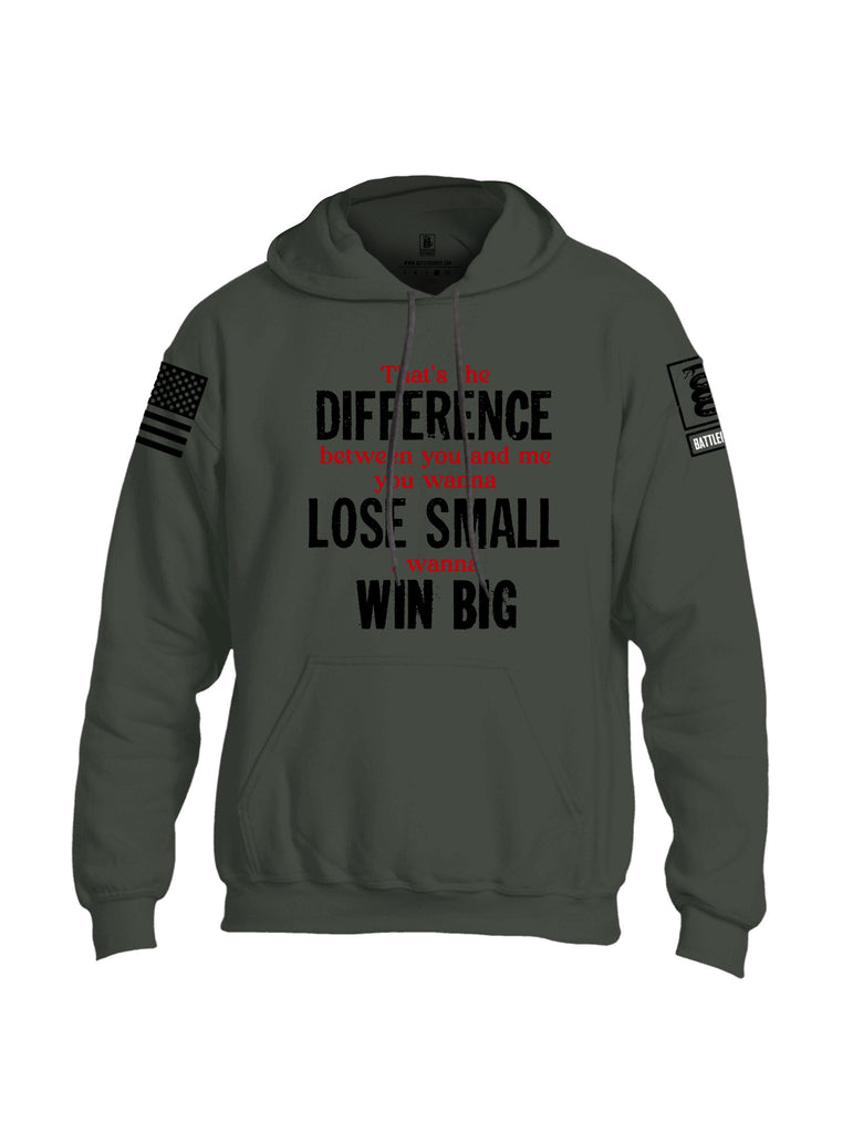 Battleraddle That'S The Difference Black Sleeves Uni Cotton Blended Hoodie With Pockets