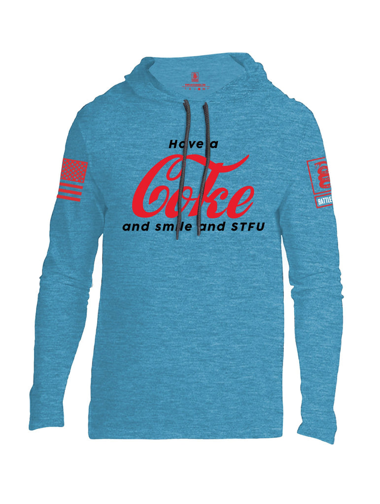 Battleraddle Have A Coke  Red Sleeves Men Cotton Thin Cotton Lightweight Hoodie