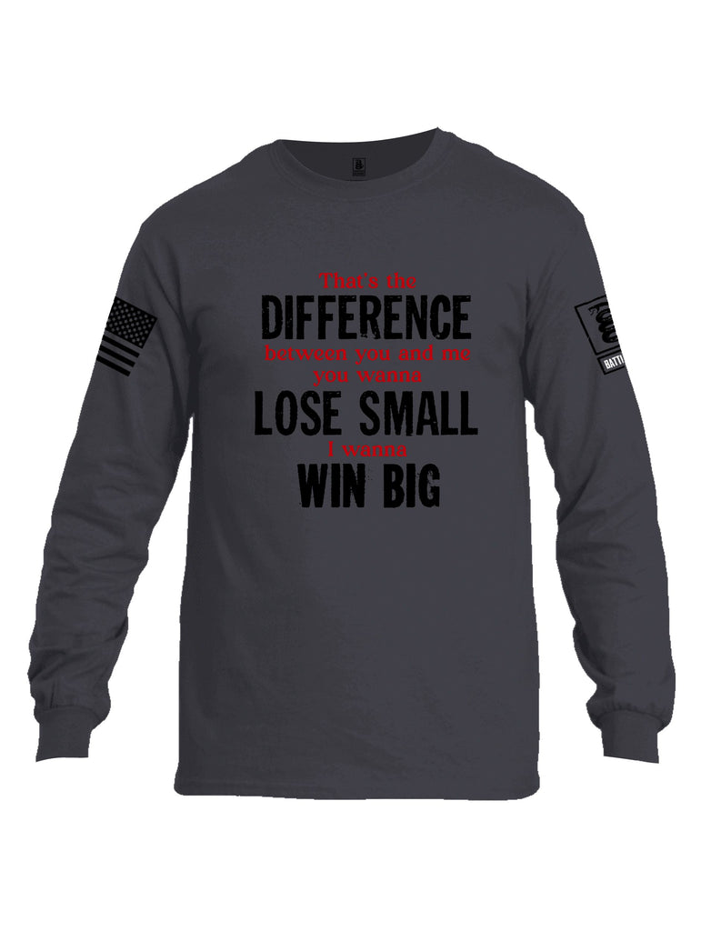 Battleraddle That'S The Difference Black Sleeves Men Cotton Crew Neck Long Sleeve T Shirt