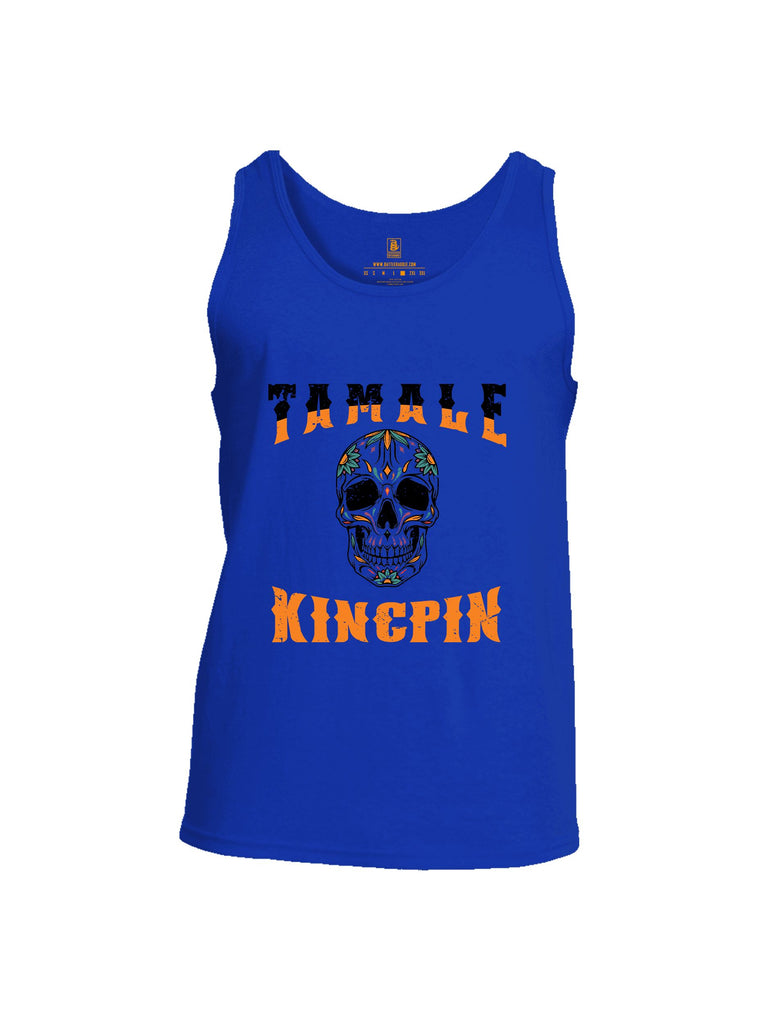 Battleraddle Tamale Kingpin Orange Sleeves Men Cotton Cotton Tank Top