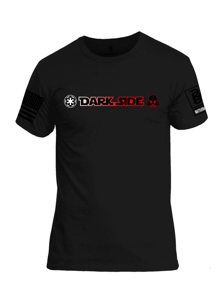 Battleraddle Darkside Black Sleeves Men Cotton Crew Neck T-Shirt