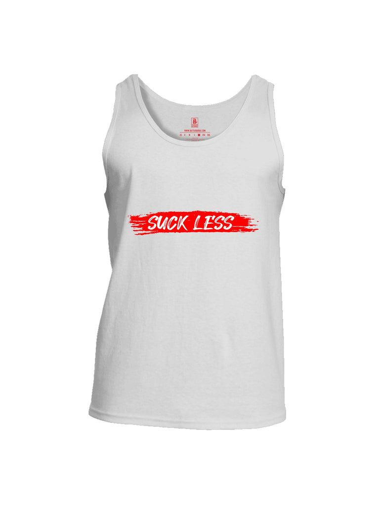 Battleraddle Suck Less Red Sleeves Men Cotton Cotton Tank Top